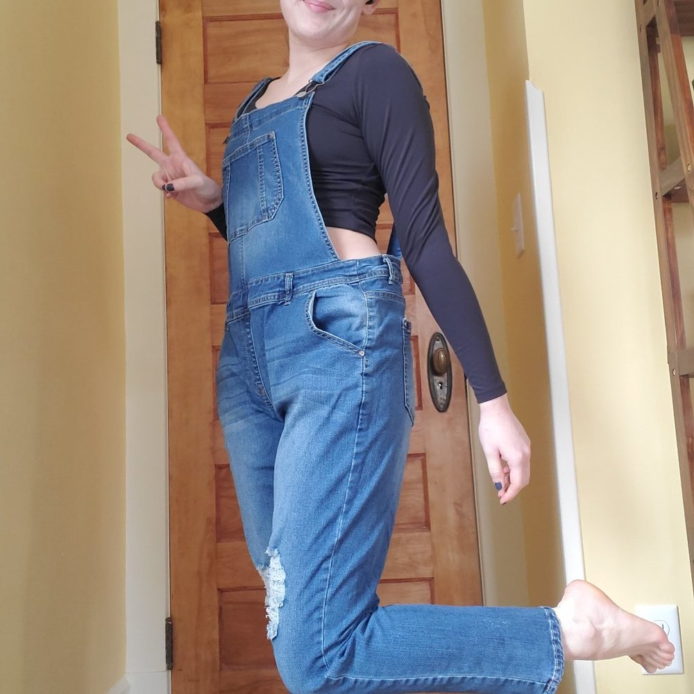 Distressed Wallflower Overalls